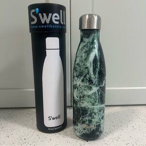 NWT 2010 S'well SWELL Emerald Green Marble Stainless Steel Water Bottle | 17oz